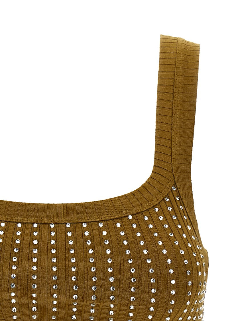 The Attico Ribbed Cotton Jersey Top