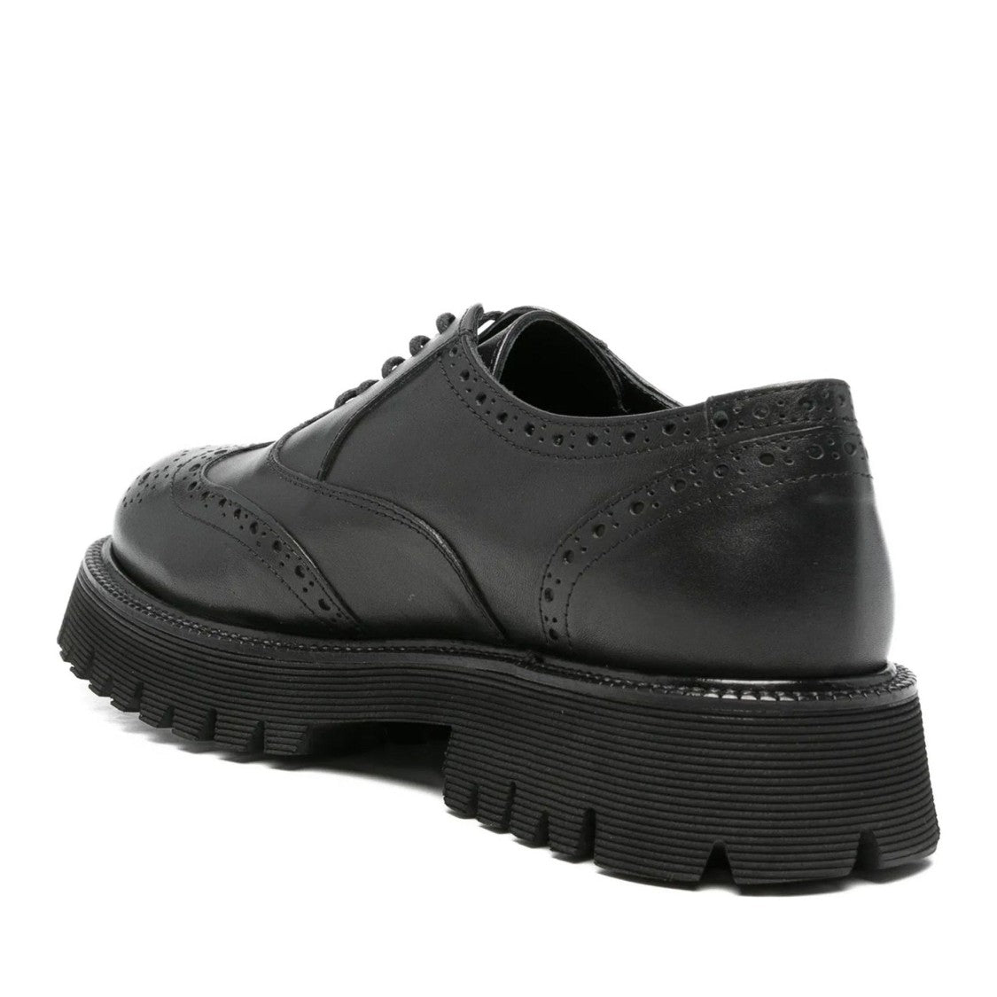 Adrianna Feretti Black Wingtip Brogue Shoes