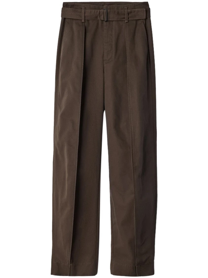 Lemaire Wide-Leg Curved Design Trousers With High Waist