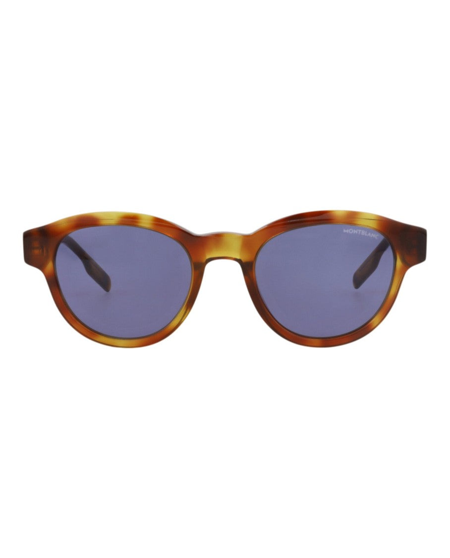Montblanc Round-Frame Acetate Sunglasses