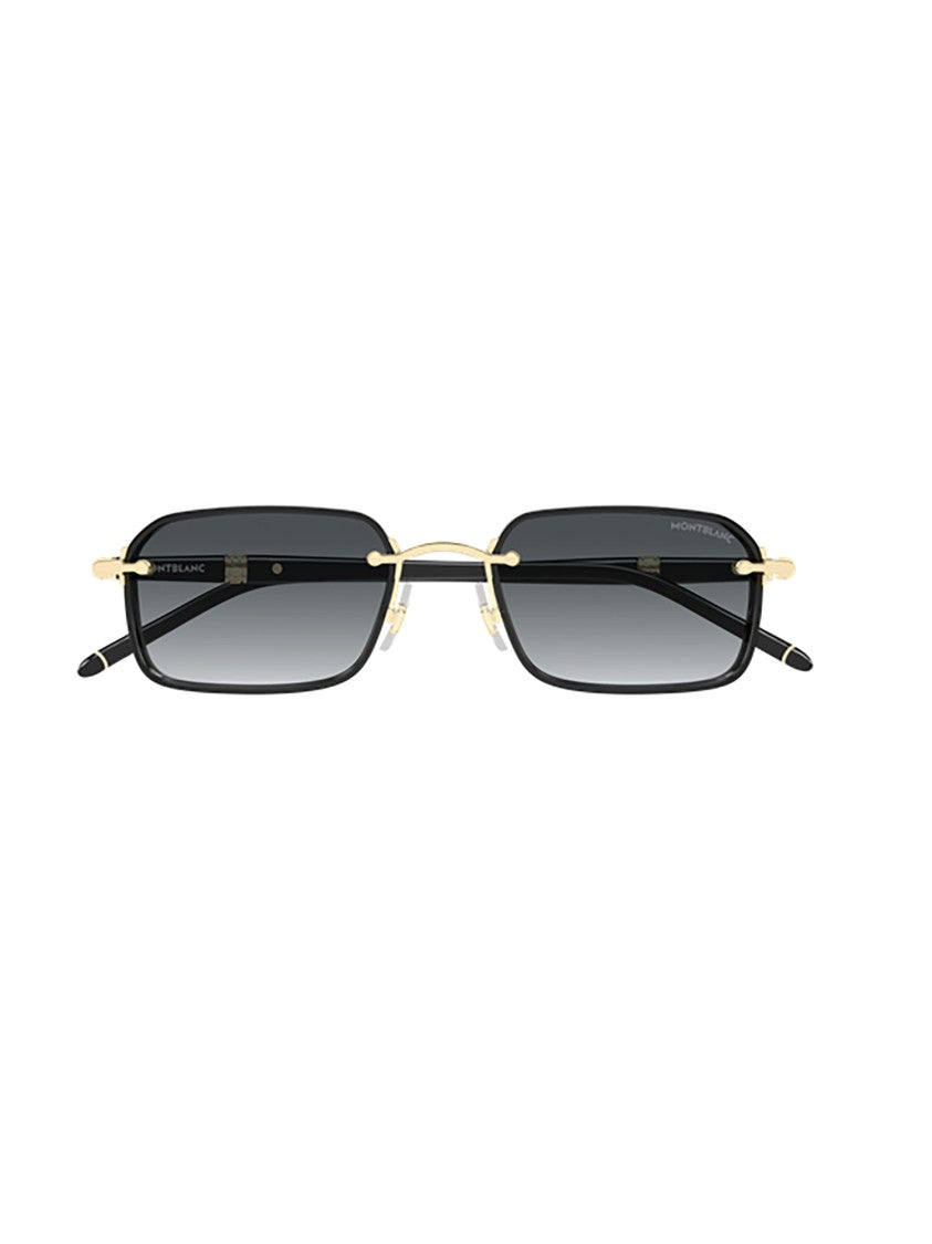 Montblanc Rectangular Metallic Frame Sunglasses