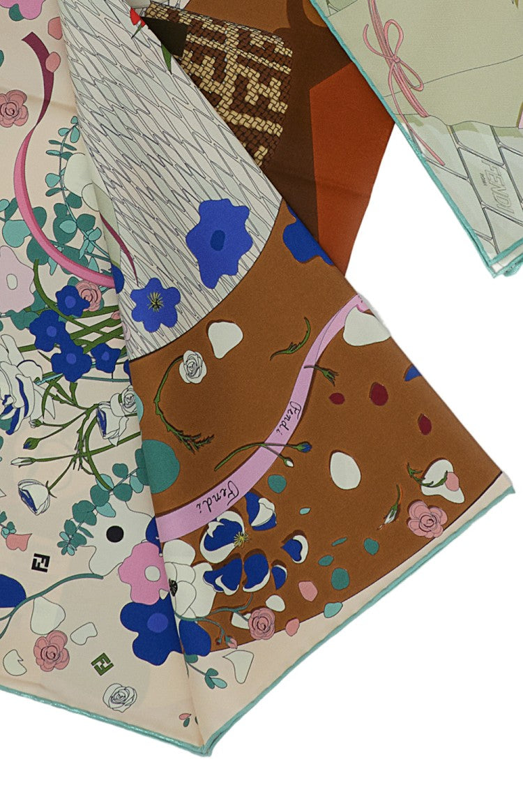 Fendi Fendi Florist Silk Foulard