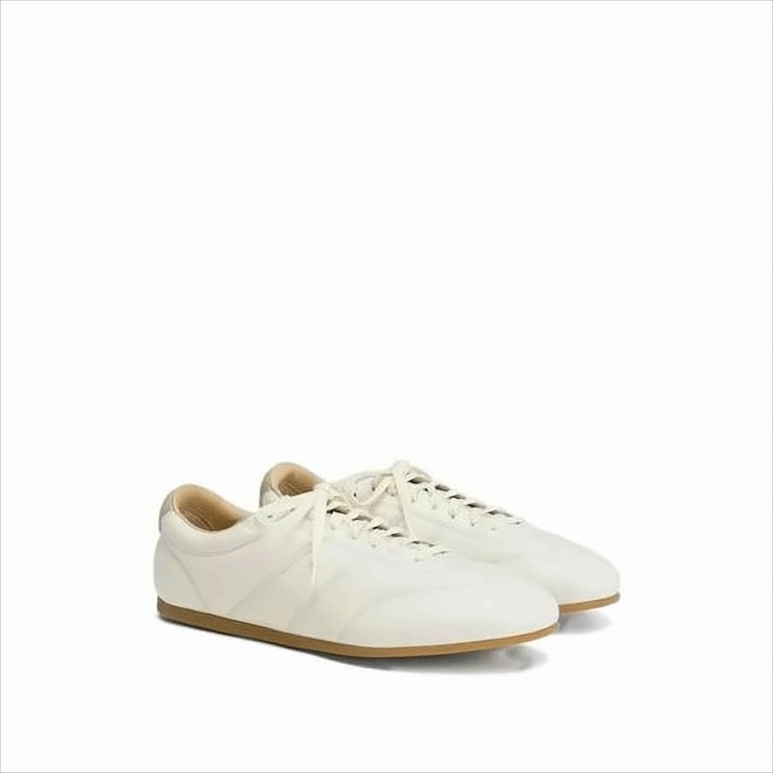 Lemaire Low-Top Minimalist Sneakers In Smooth Lambskin Leather