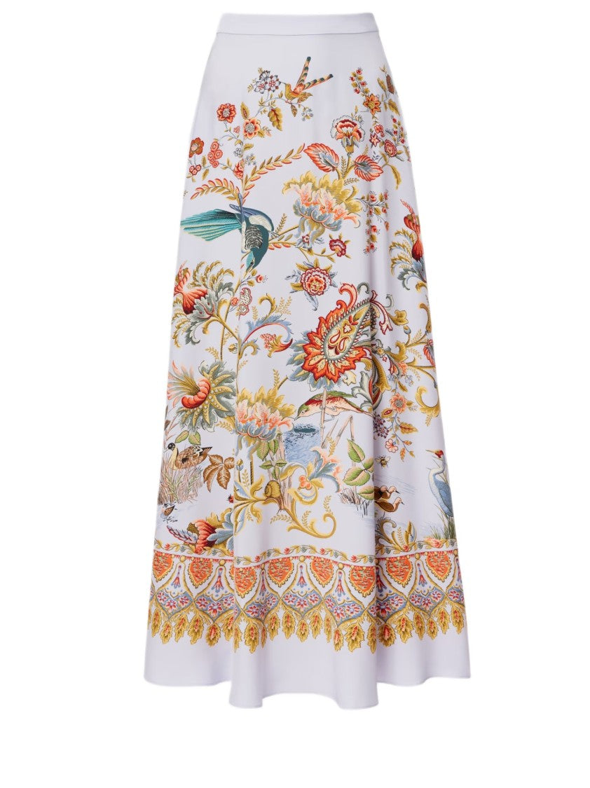 Etro Pure Seta Seta Paisley Skirt