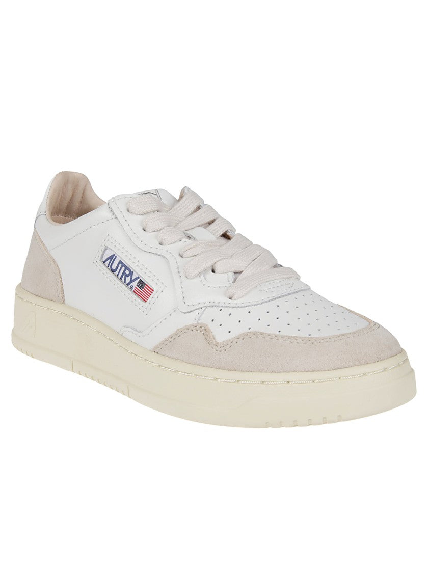 Autry Medalist Low White Leather Sneakers