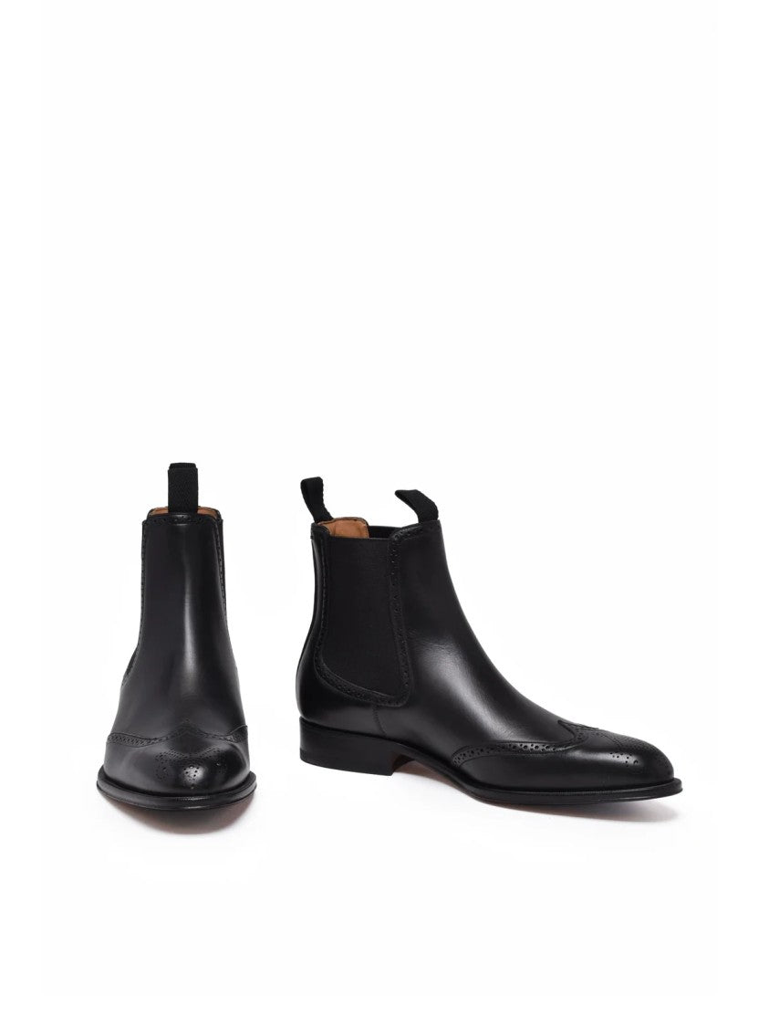 Dior Black Leather Chelsea Boots
