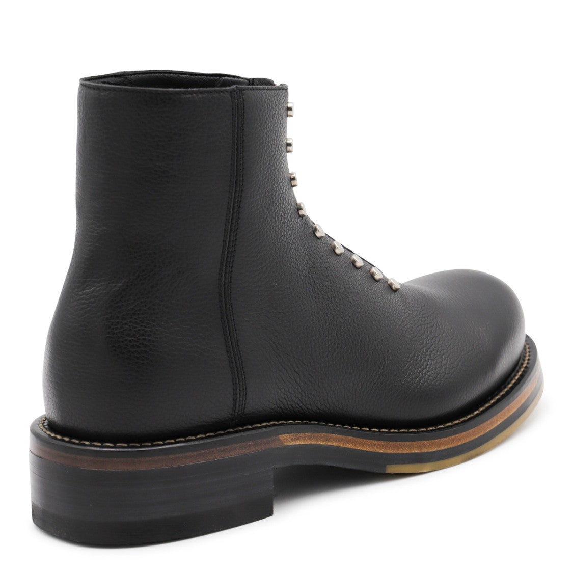Alexander Mcqueen Black Leather Boots
