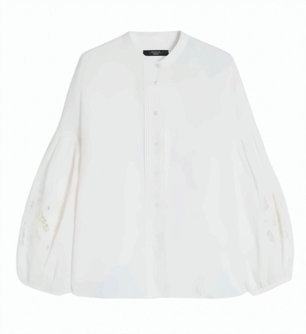 Weekend Pure Linen Long Low Cut Shirt