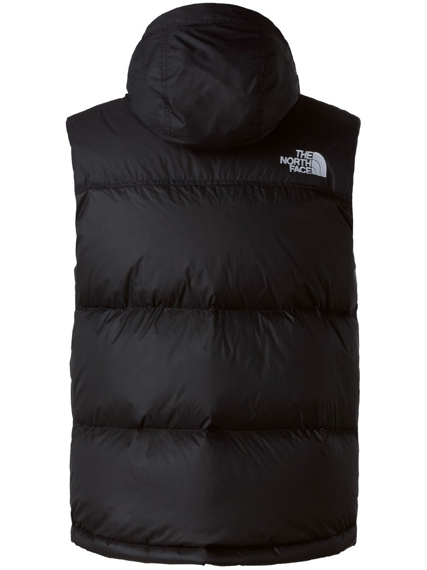The North Face Black Retro Nuptse Sleeveless Puffer Vest