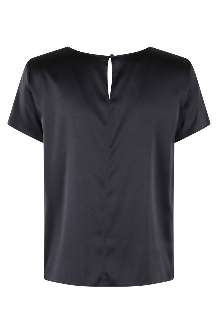 Emporio Armani Satin Finish Navy Top