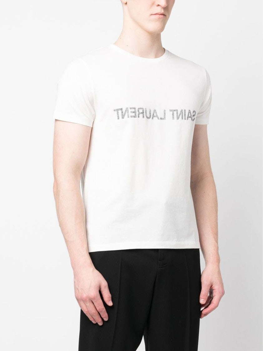 Saint Laurent Saint Laurent Reversed Logo T-Shirt