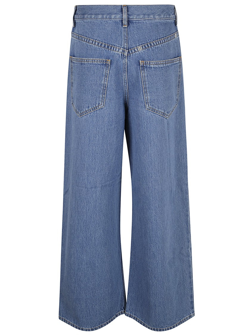 Givenchy Wide-Leg High-Waist Denim Jeans