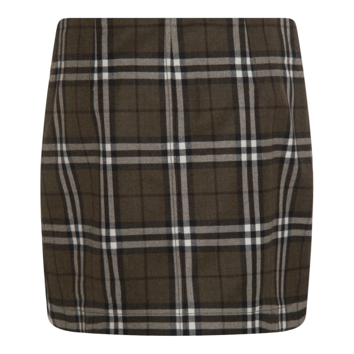 Burberry Classic Plaid Mini Skirt With Decorative Buttons