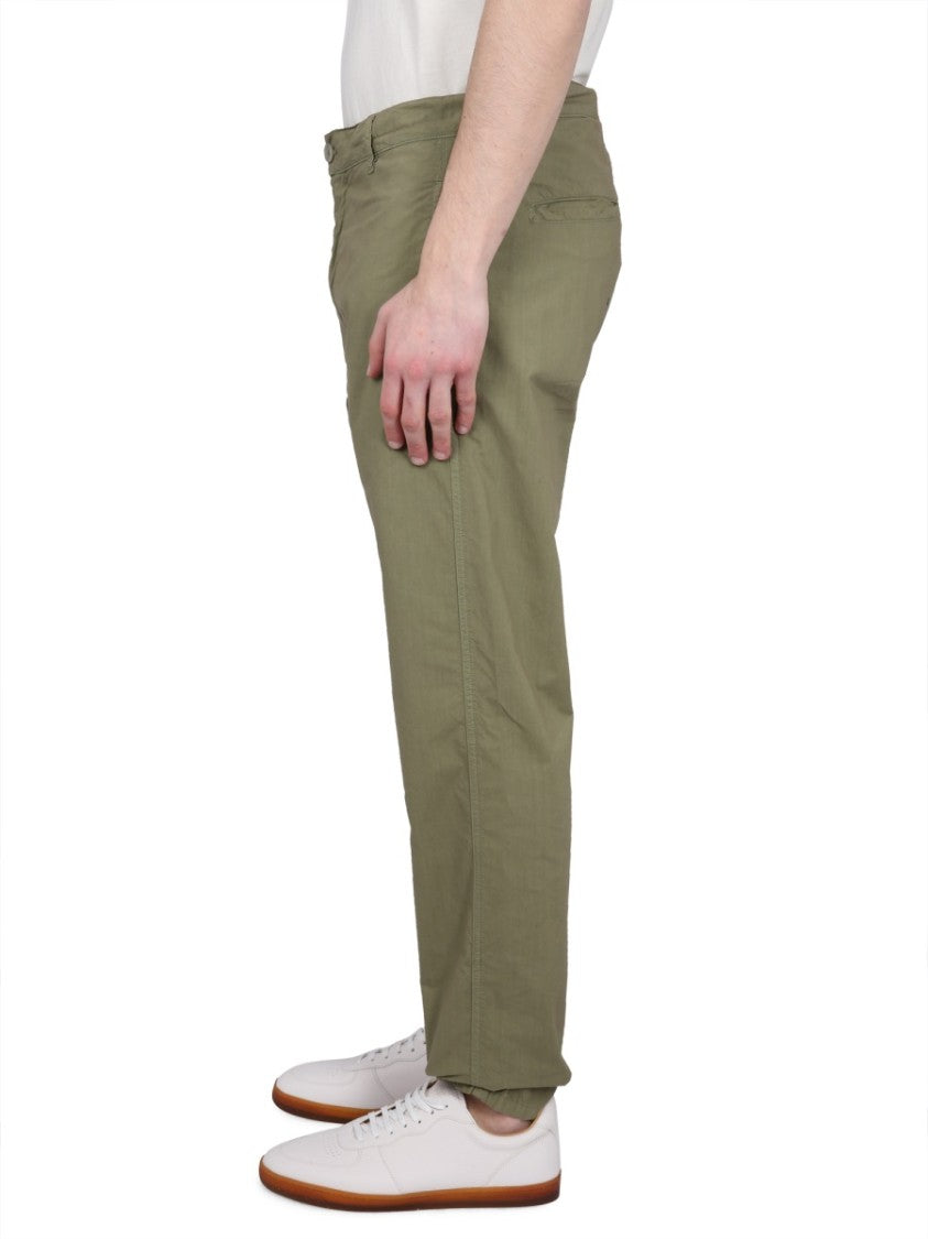 Aspesi Classic Fit Green Chino Pants