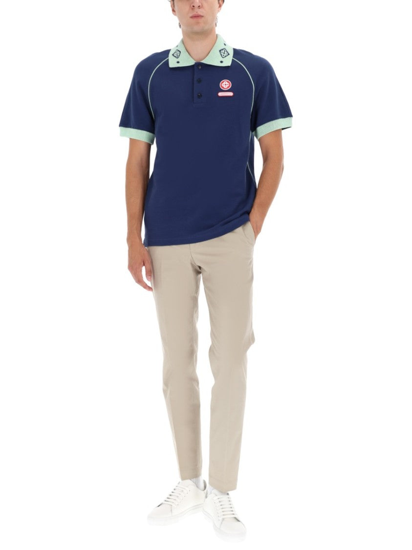 Casablanca Deep Blue Polo Shirt