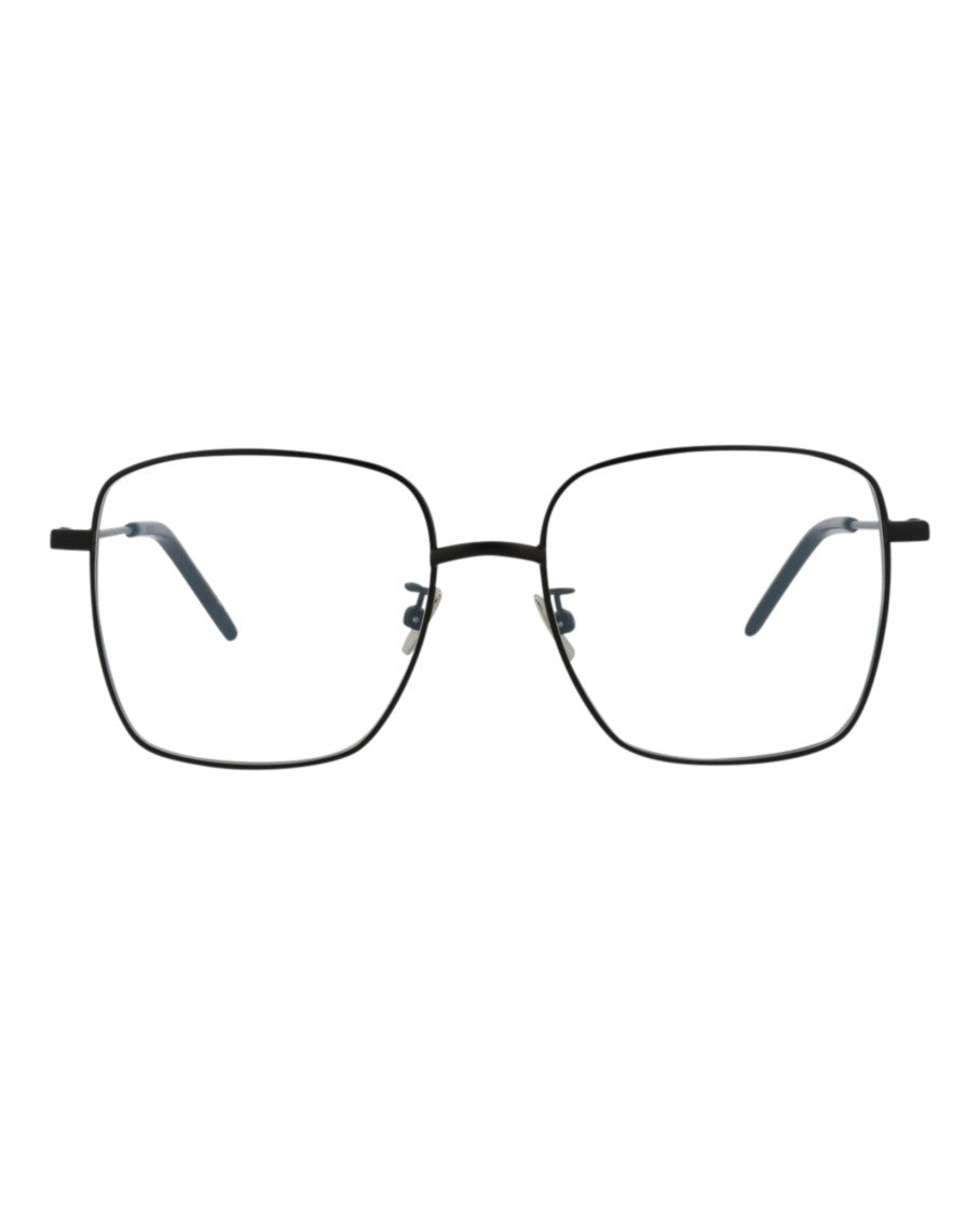 Saint Laurent Square-Frame Metal Sunglasses With Comfort Nose Pads