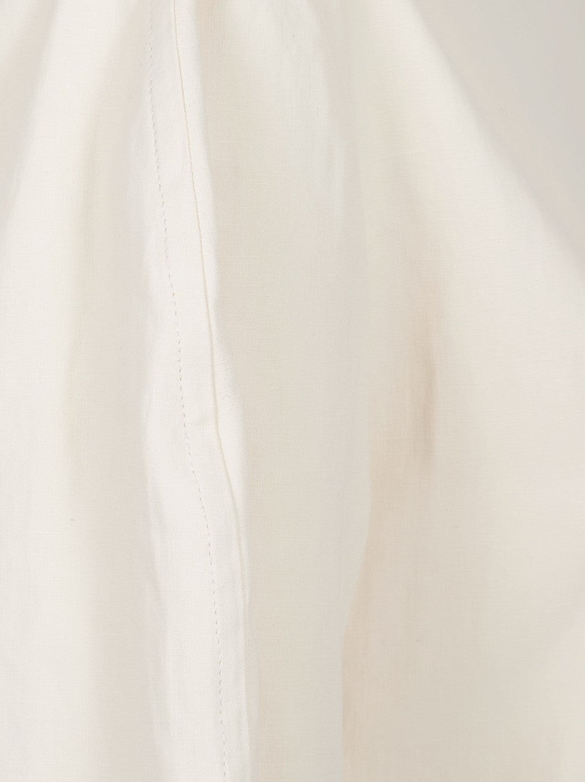 Jil Sander A-Line Midi Dress With Boat Neckline