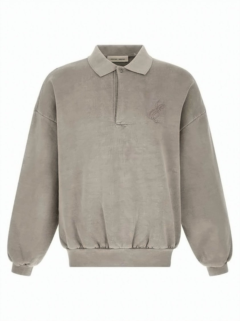 Fear Of God Relaxed Fit Long-Sleeve Polo Shirt With Embroidered Branding