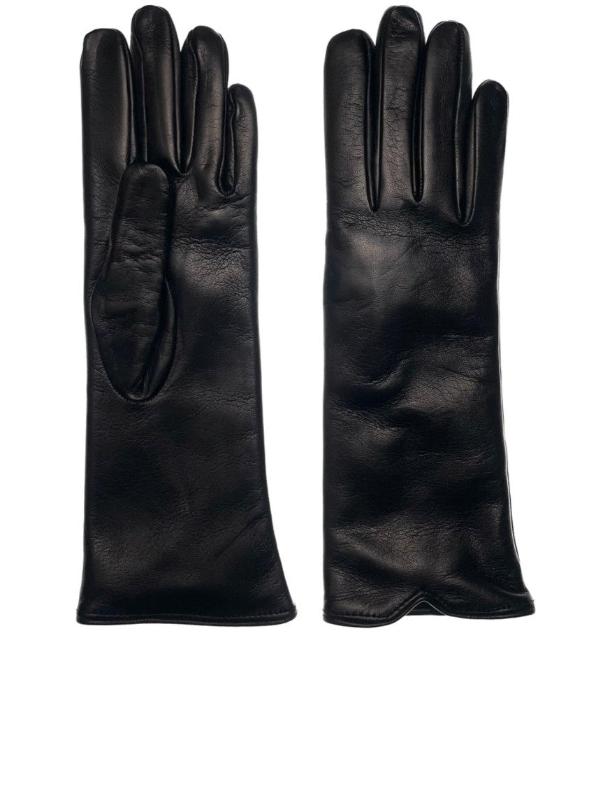 Restelli Nappa Cashmere Extended Cuff Leather Cashmere-Lined Gloves