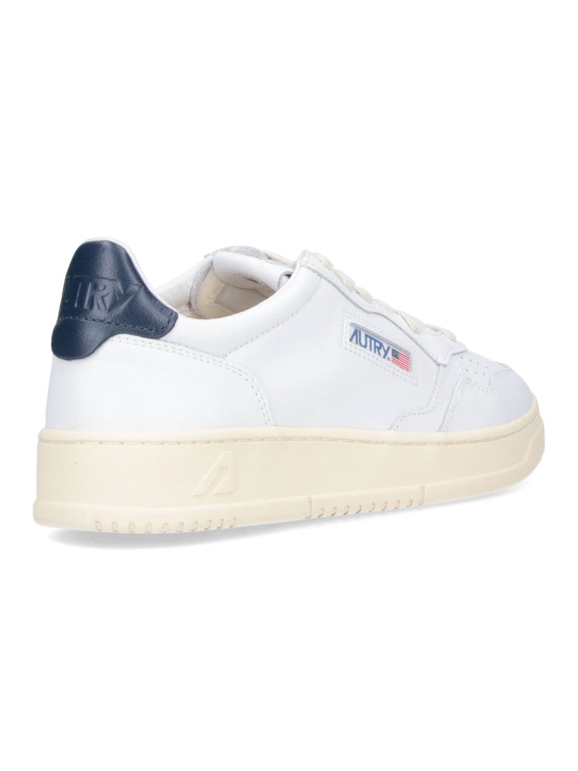 Autry White Medalist Leather Sneakers