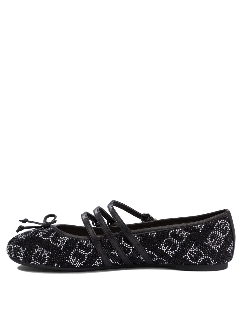 Pinko Black Ballerinas With Delicate Bow