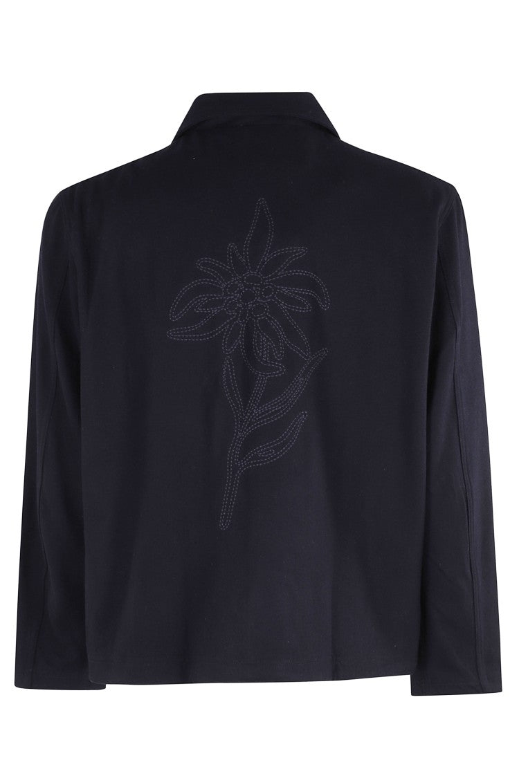 Autry Long Sleeve Casual Jacket With Embroidered Detailing