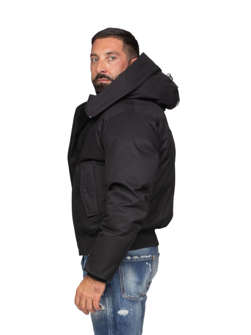 Dsquared2 Techno Down Insulated Bomber Jacket With High Collar