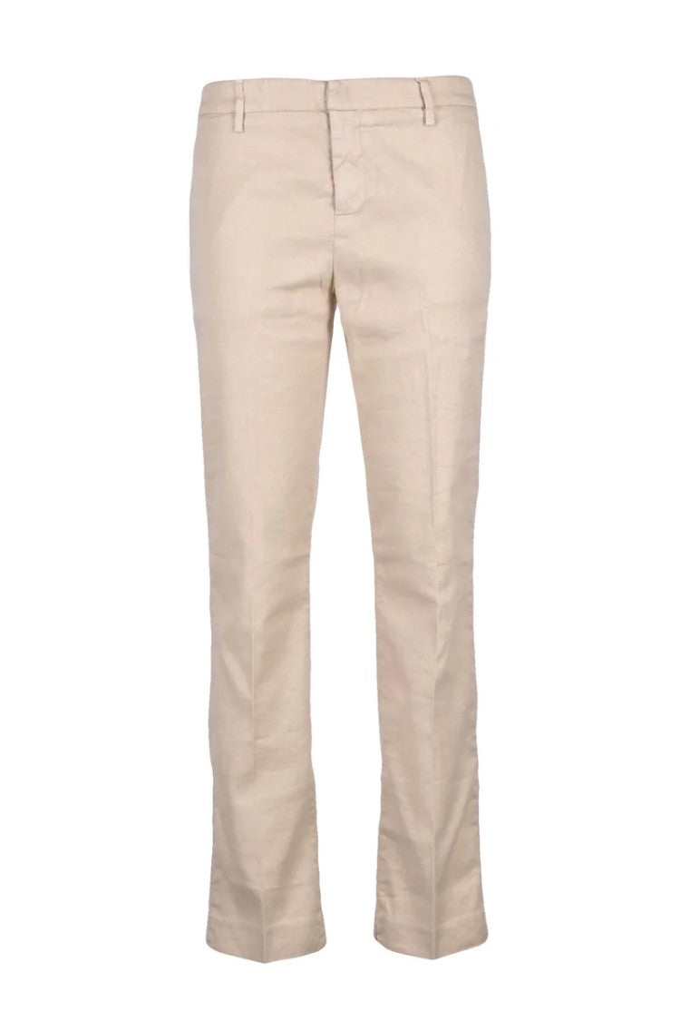 Dondup Kasya Linen Stretch Pants - Beige