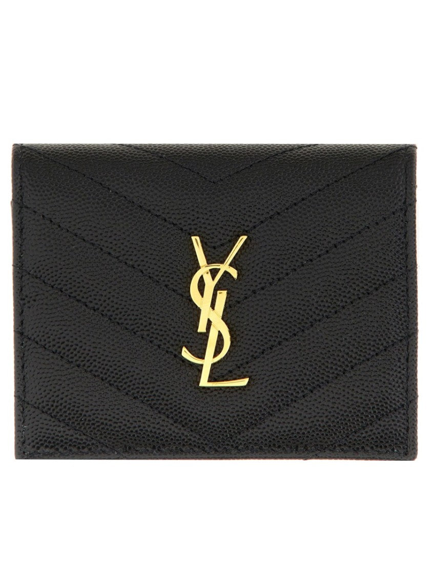 Saint Laurent Cassandre Quilted Card Holder