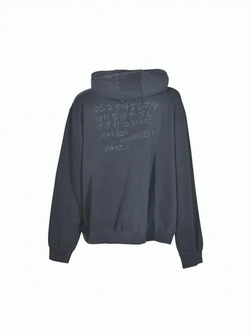 Maison Margiela Zip-Up Hoodie With Drawstring Hood And Kangaroo Pocket