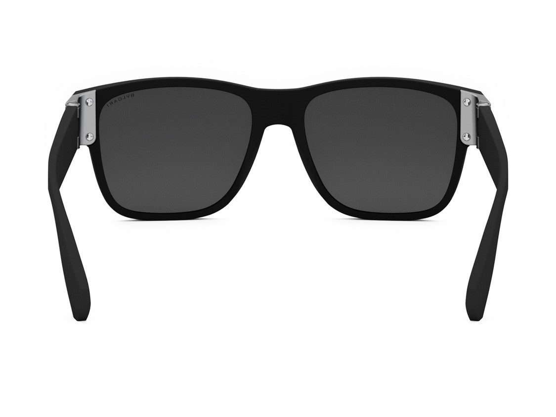 Bulgari Matte Black Bv40022i Square Acetate Sunglasses