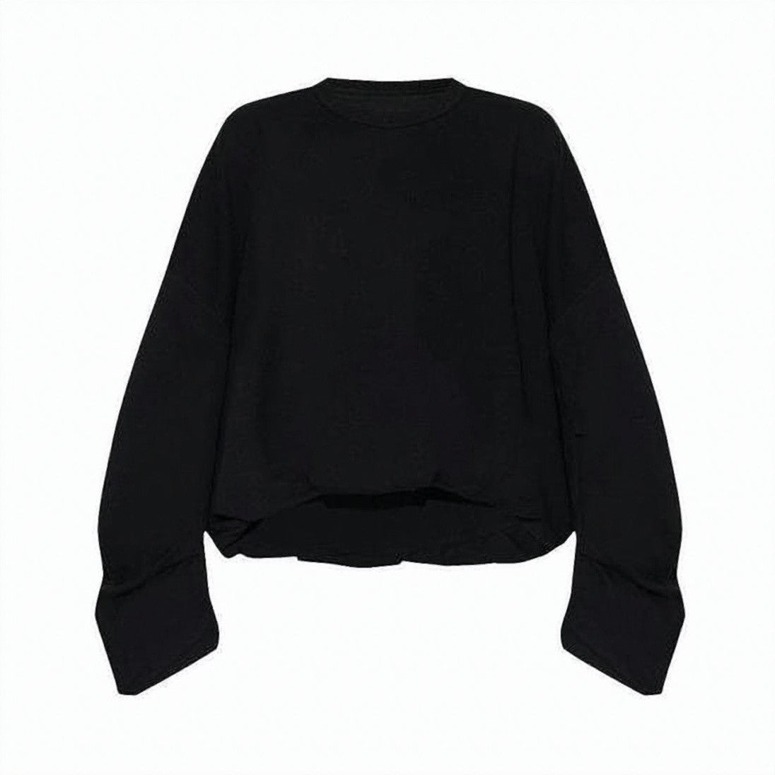Baserange Black Sweater With Relaxed Fit