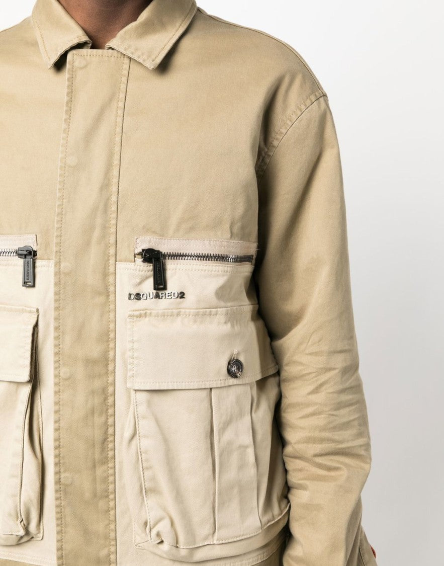 Dsquared2 Flap Pocket Padded Coach Jacket