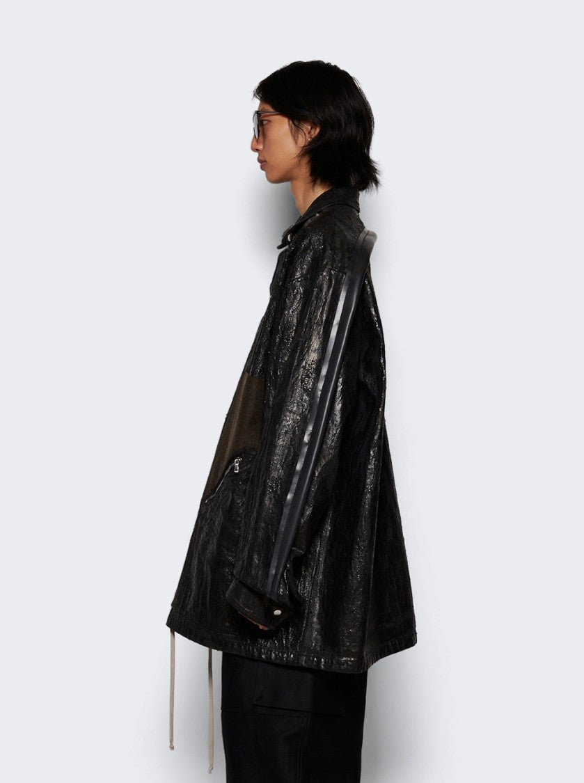 Rick Owens Giacca Tour Jacket Black And Brown