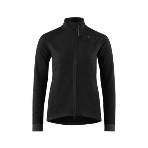 Klattermusen Fitted Black Jacket With High Collar