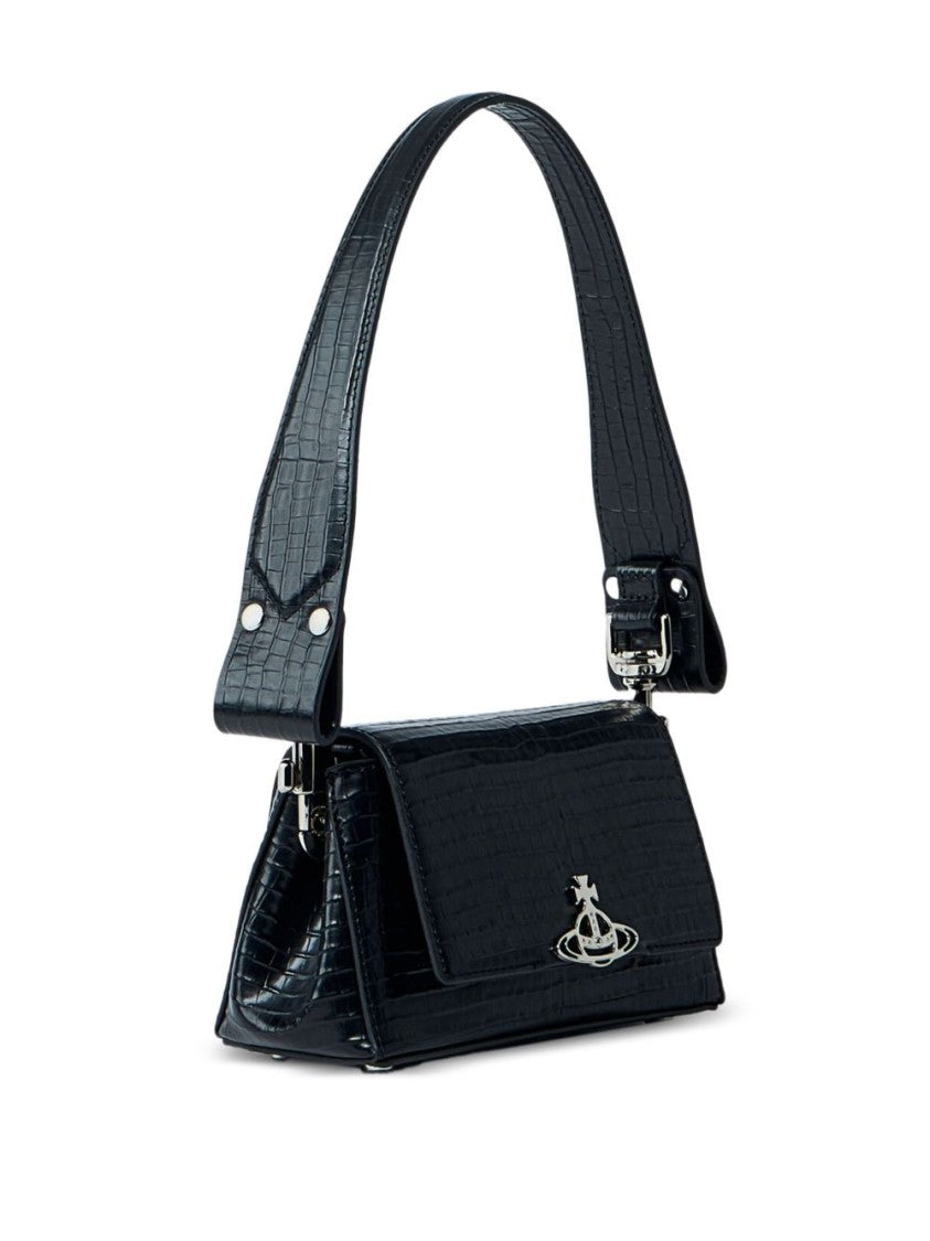 Vivienne Westwood Croc-Embossed Leather Bag