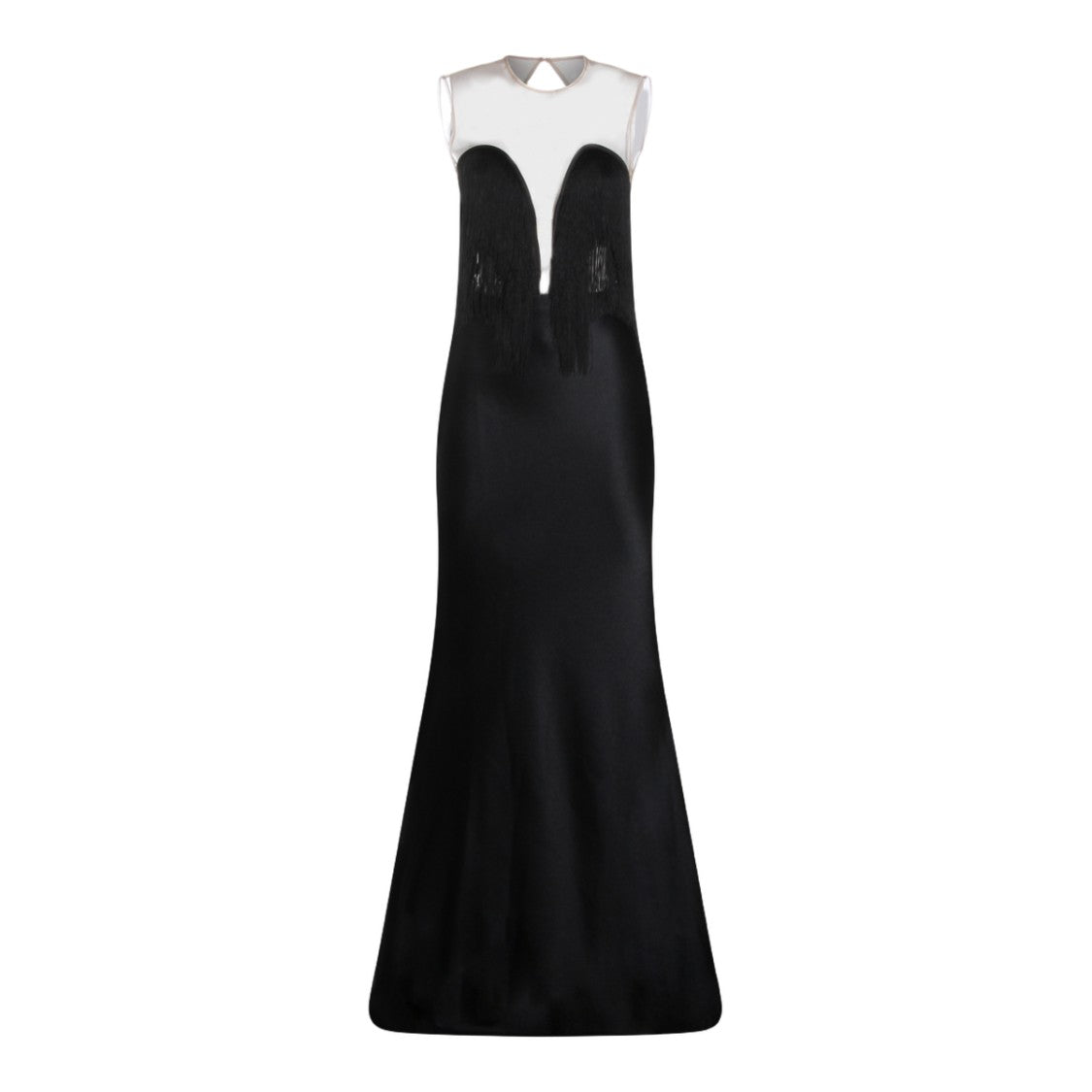 Nissa Floor-Length Black Dress