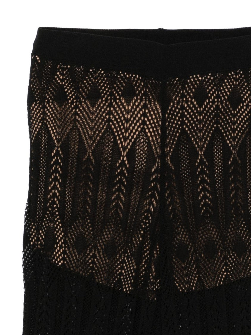 Liu Jo Black Lace Elasticated Shorts
