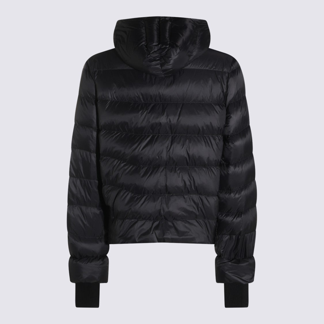 Rick Owens Padded Quilted Down Jacket With Hood And Zippered Pockets