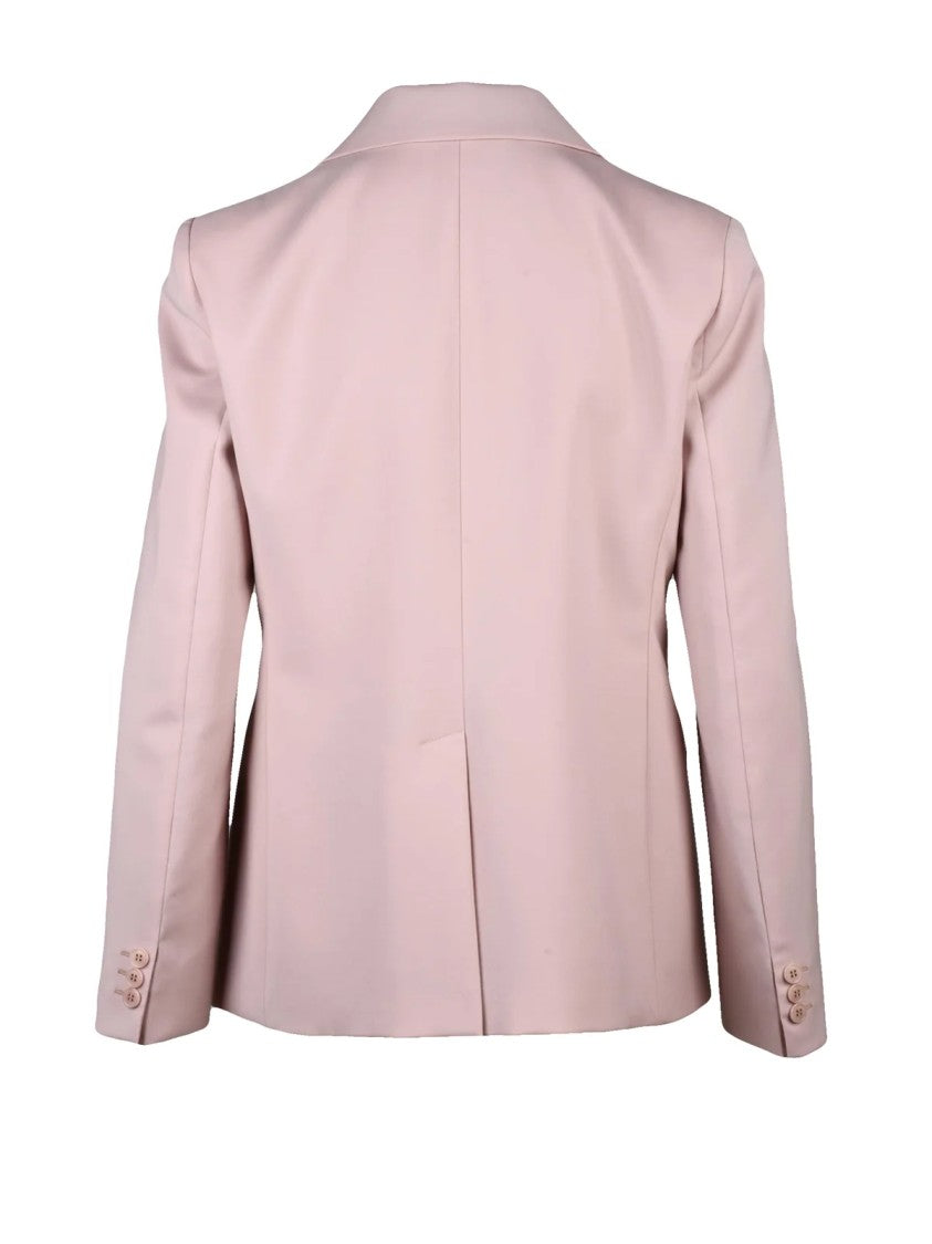 Max Mara Pink Virgin Wool Tailored Blazer