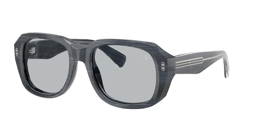 Brunello Cucinelli Grey 0Bc4027s Marbled Acetate Oversized Square Sunglasses