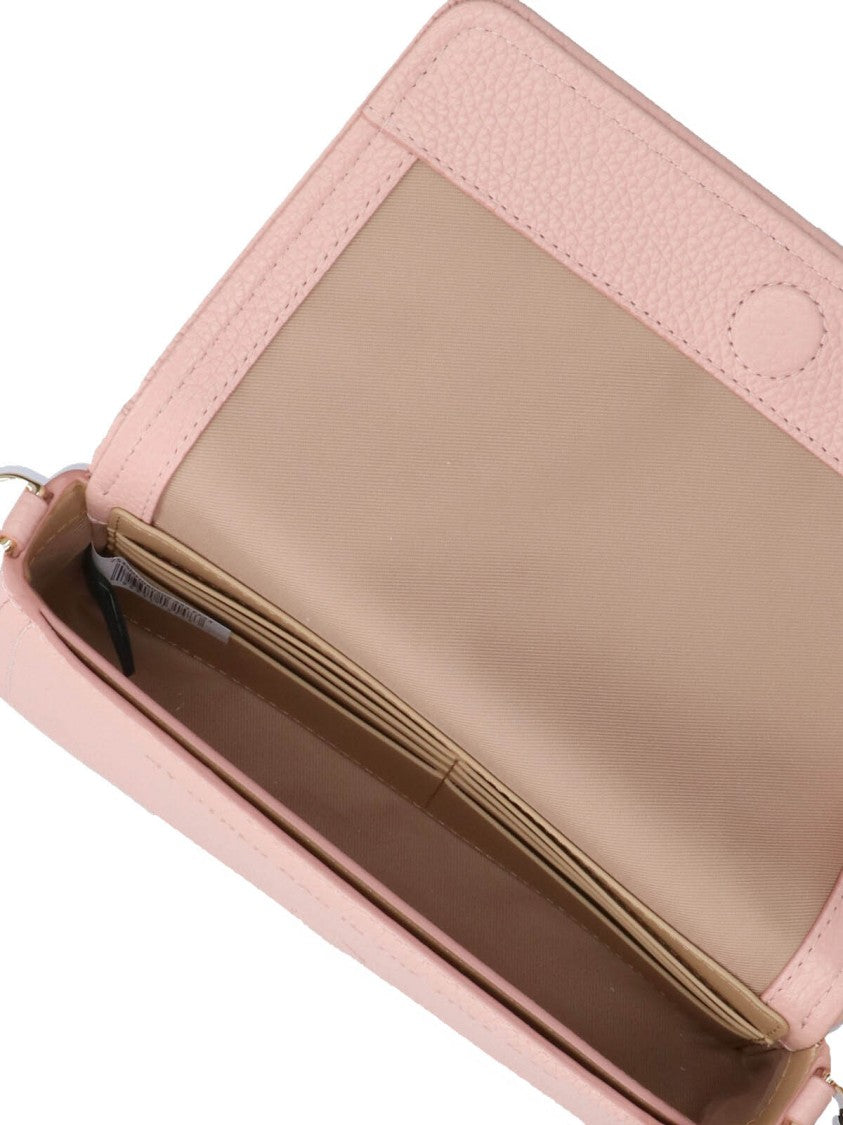 Marc Jacobs Pink The Leather Hammered Shoulder Bag