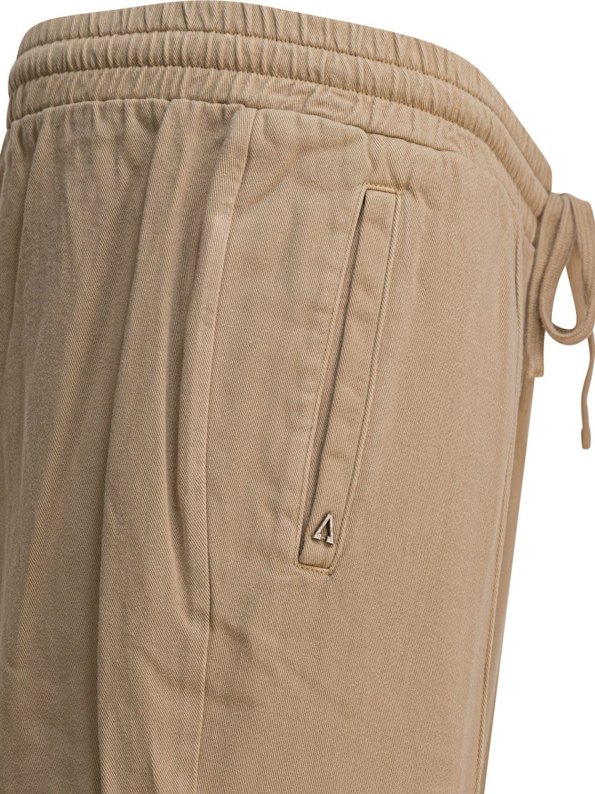 Altum Relaxed Fit Beige Trousers With Adjustable Waistband