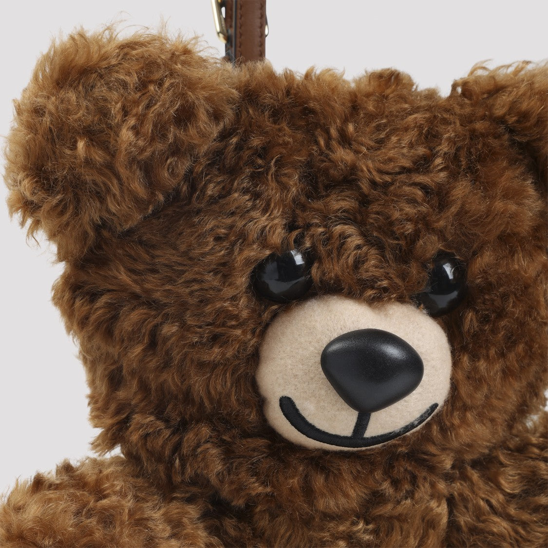 Moschino Teddy Bear Shoulder Bag With Plush Wool Blend