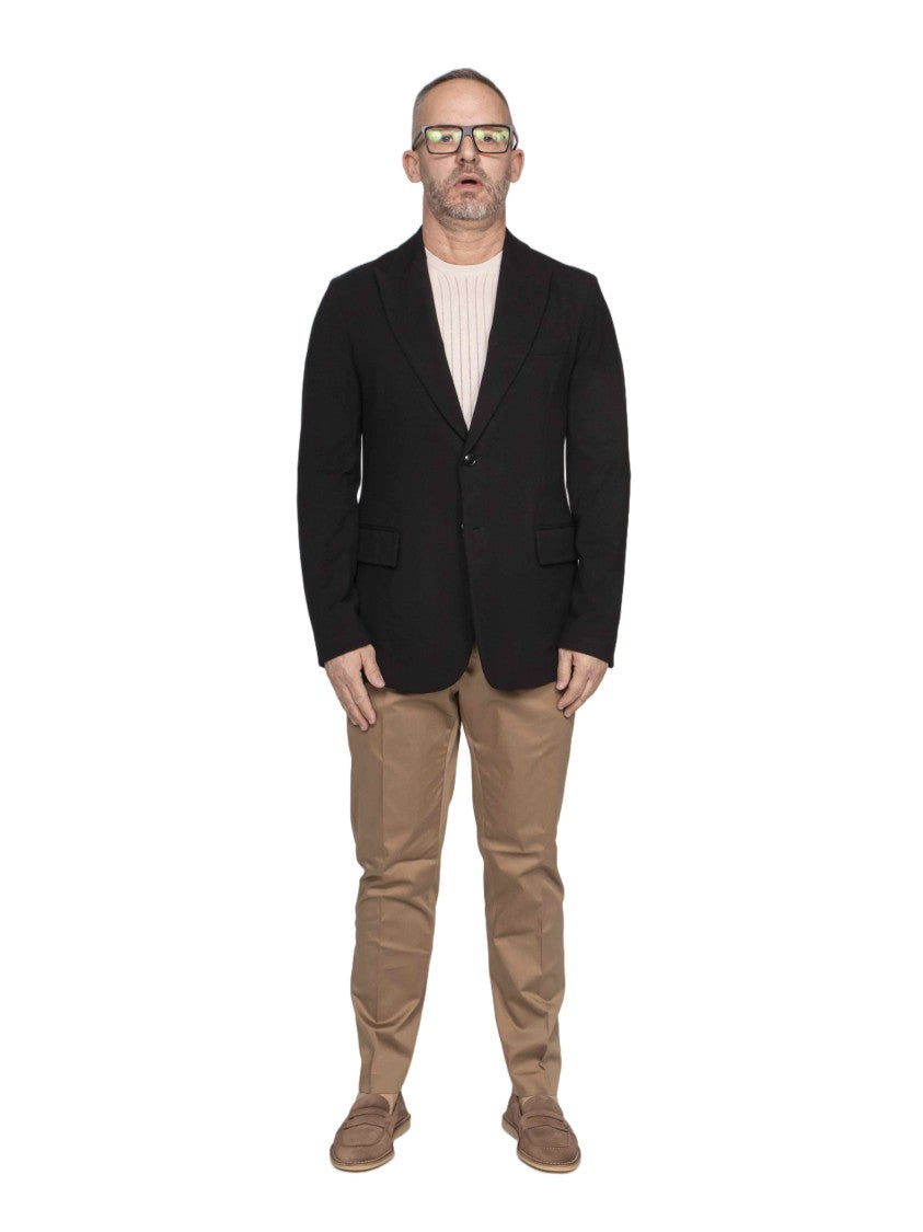 Circolo 1901 Black Notch Lapel Tailored Blazer