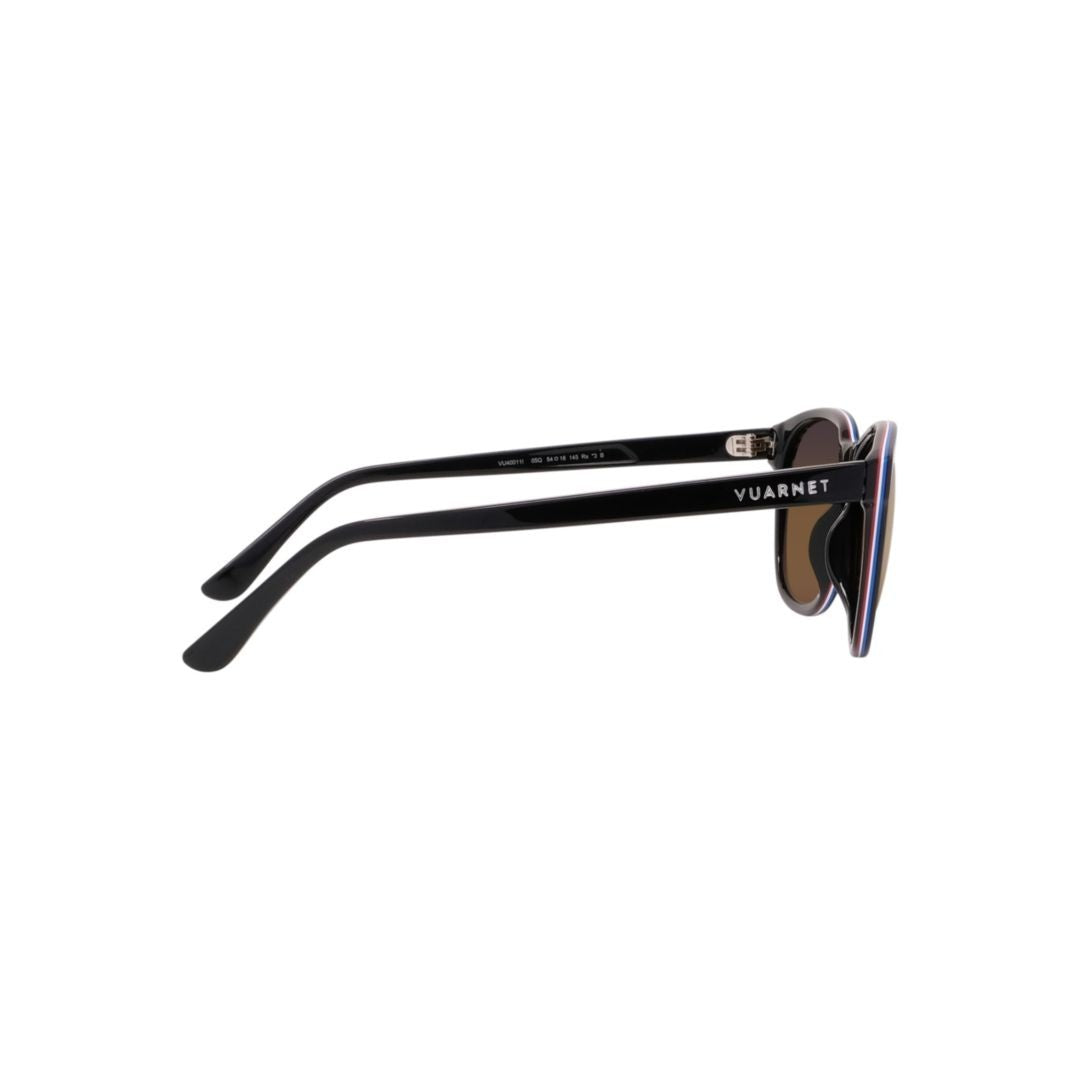 Vuarnet Vu40011i Rounded Frame Acetate Sunglasses With Brown-Tinted Lenses