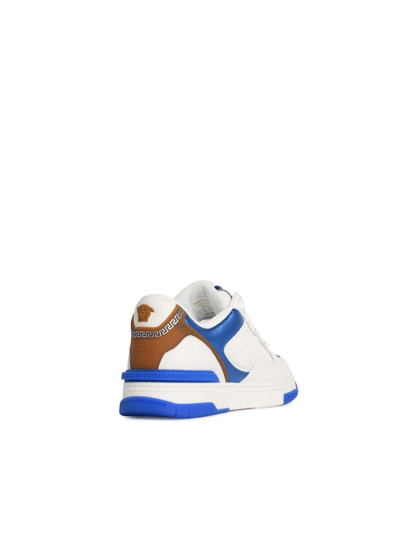 Versace 'Biggie' White Leather Sneakers