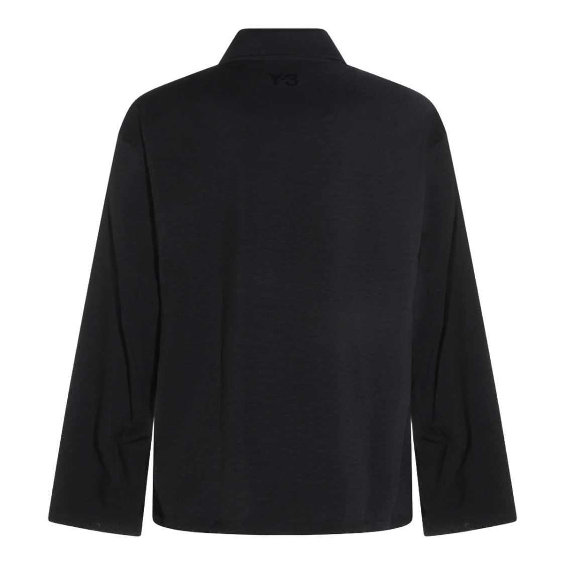 Y-3 Black Jacket With Classic Collar