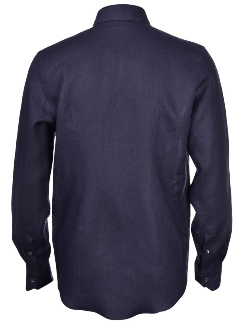 Paolo Fiorillo Capri Long-Sleeve Linen Shirt With French Collar