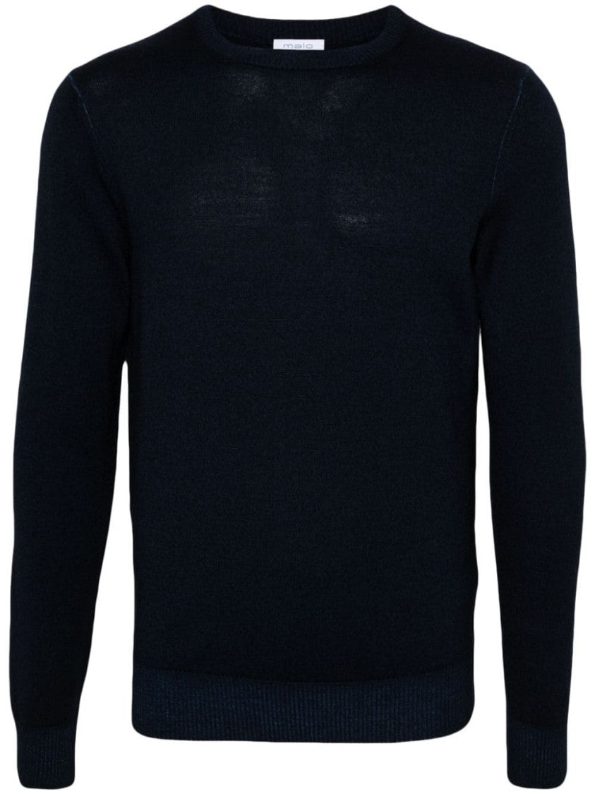 Malo Wool Crewneck Sweater